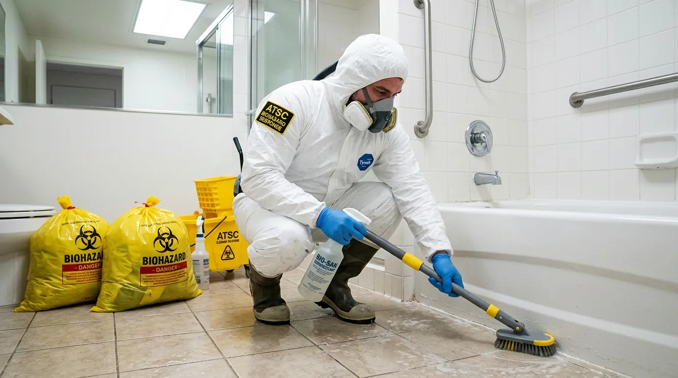 Decontamination equipment deployed for Blood Cleanup in Middle River